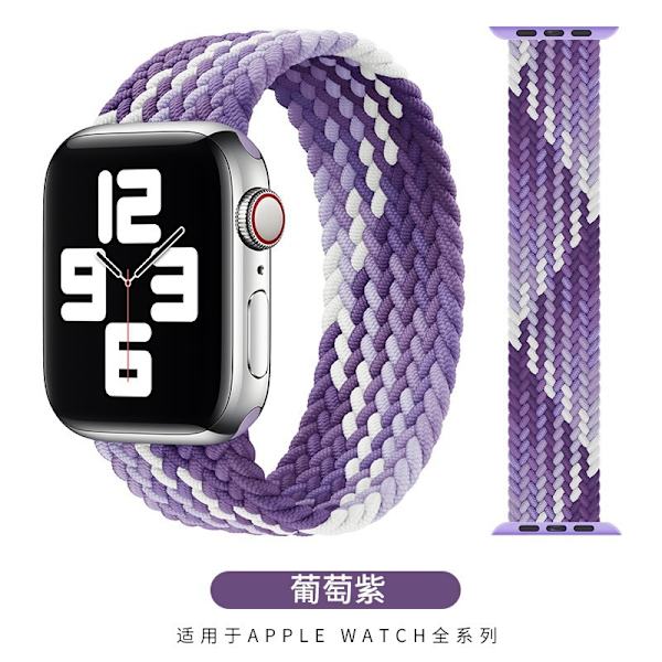 Klockarmband för Apple Watch iWatch 38/40/41mm XS 128mm Druvlila
