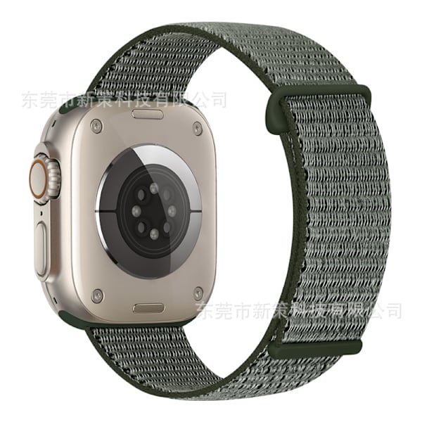 Klockarmband för Apple Watch iWatch 38/40/41/42 S10mm Mörk Oliv