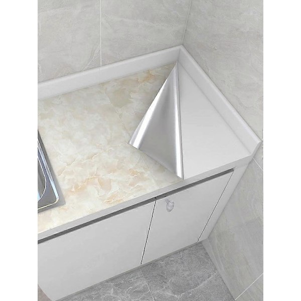 Grå/Hvit/Svart Blank Marmor Papir Granitt Vanntett Tapet Selvklebende Tapet svart 60*500 black 60*500