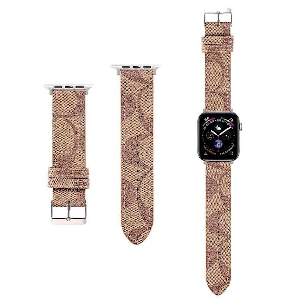 Klockarmband för Apple Watch iWatch 42/44/45/49 S1046MM ljusbrun