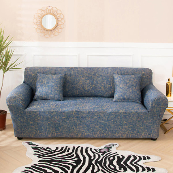 Geometrisk ternet sofabetræk, strækbart sofabetræk til stue, elastisk sofa-stolbetræk, sofahåndklæde 1/2/3/4-personers Pattern 22 2-seater 145-185cm