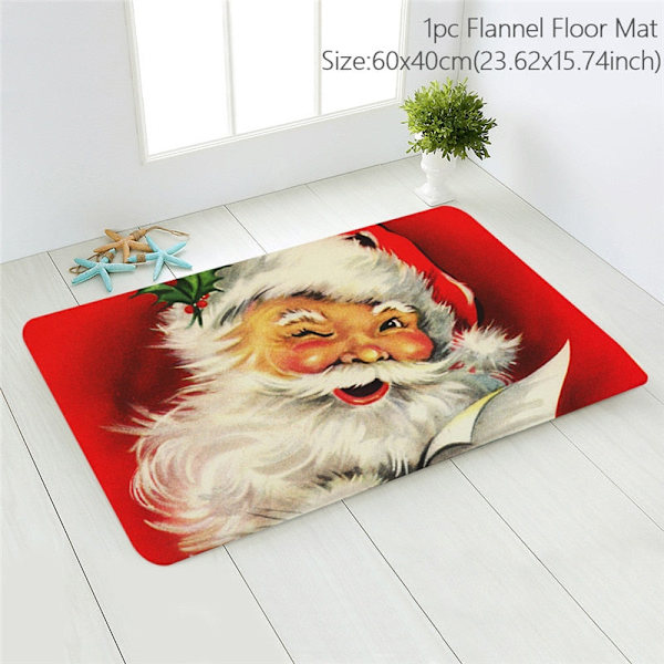Jultomten Jul Dörrmatta Kuddfodral Juldekorationer för Hemmet 2023 Navidad Ornament Julgransprydnader Nyårspresenter Pillowcase - 02