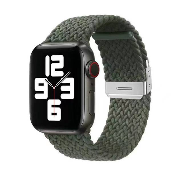 Klockarmband för Apple Watch iWatch S10-42mm 8/40/41mm mörk olivgrön