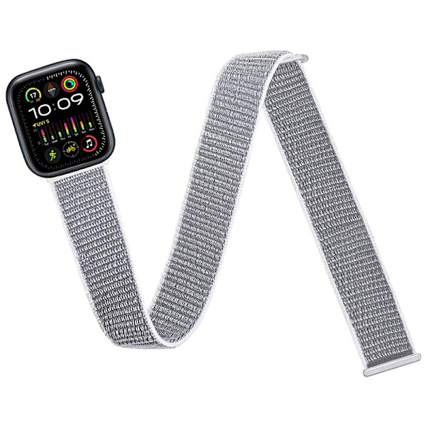 Kellon ranneke Apple Watch iWatch 42/44/45/49mm -kelloon, joka on paljon pidempi kuin kellon hihna - Seashell
