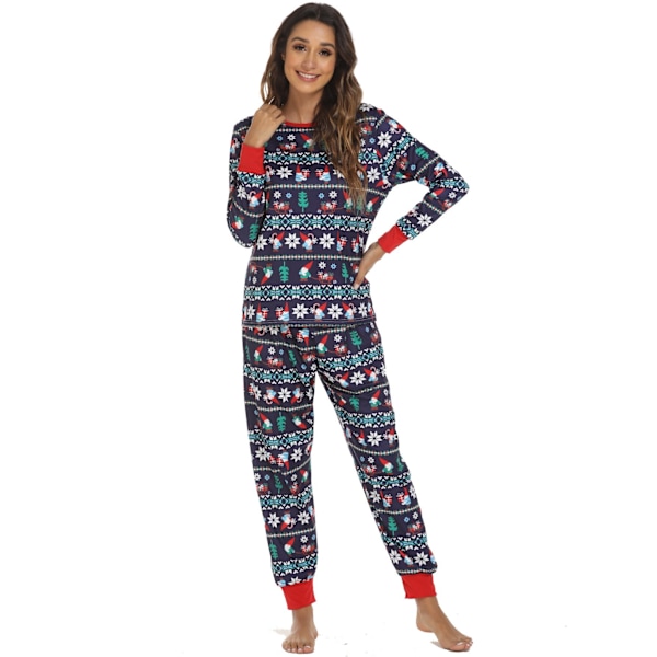 Julpyjamas Matchande Familj Pyjamas Hemmakläder Set Pyjamas 8406 L