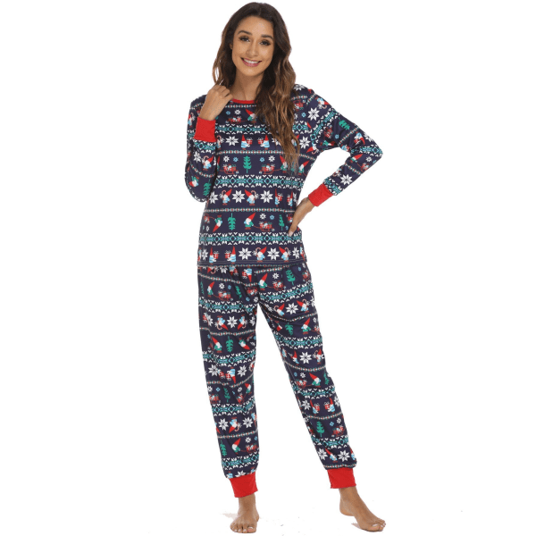 Julpyjamas Matchande familjepyjamas Hemkläder Kostym Pyjamas 8410 M