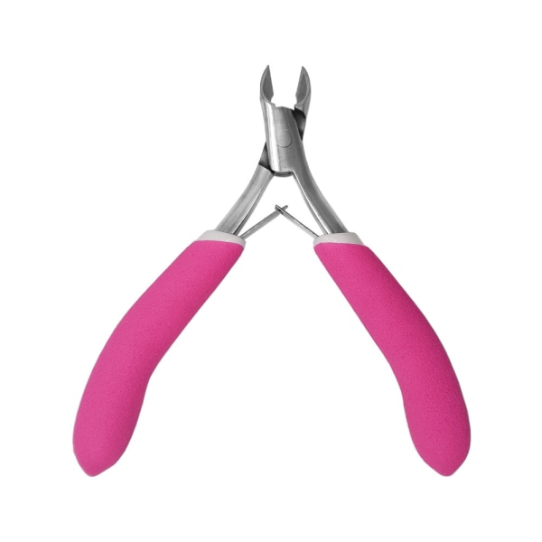 Manicure Instrument Neglebåndsnipper Negleklippere Neglesaks Rustfrit Stål Bøjet Næse Tang Professionel Manicure Blue 9cm*8cm