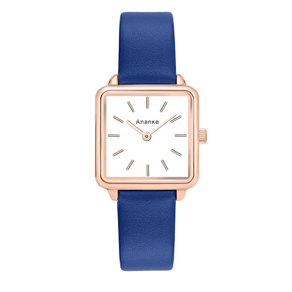 Damklocka Mode Casual Damklocka Japanskt Urverk Läderarmband Vattentät Kvarts Klocka An2504