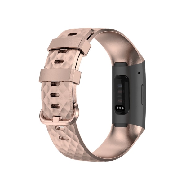 Klockarmband för Fitbit Charge 4 Armband Sport Klockarmband Silikonarmband för Fitbit Charge 3/3 SE Tillbehör Light gray S
