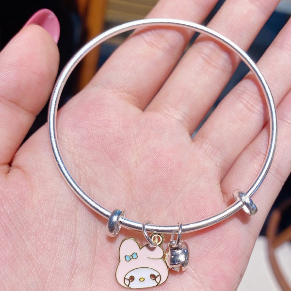 Tecknat armband Litet armband Par flickvänner Tre-personers armband med liten present studentsmycken Scottish fold rabbit bracelet