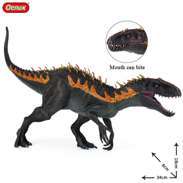 Ny Jurassic Indominus Rex Velociraptor Actionfigurer Savage Tyrannosaurus Dinosaur World Djur Modell PVC Collection Barnleksak dinosaur model6