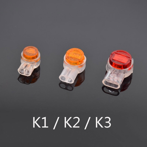 50 st Rj45-kontakt Crimp-anslutningar K1 K2 K3-kontakt Vattentät ledning Ethernet-kabel Telefonsladd 50pcs  K2