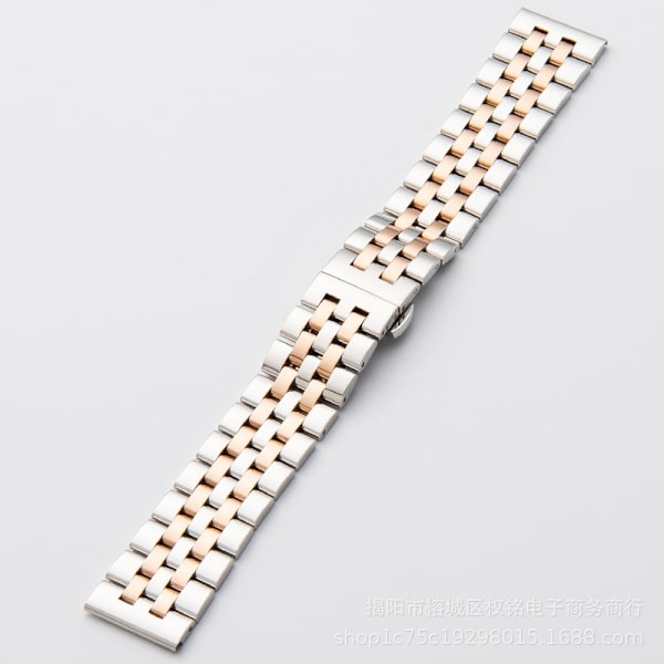 Urrem til Apple Watch iWatch 38/40/41mm interface smart fem-perle MD- højkvalitets spot sølv rosaguld