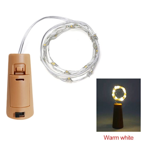 1M 2M 3M Vinkork LED Ljusslingor Jul Fairy Lights Girlang Julgran Bröllopsfest Dekor Bar Flasklampor Red 1M 10leds