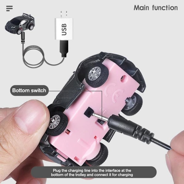 Nyhet Mini Klockstyrd Bil Söt RC Bil Barnspel Interaktiva Leksaker För Pojkar Flicka Födelsedag Julklapp Klocka RC Tank Leksak 10 As photo