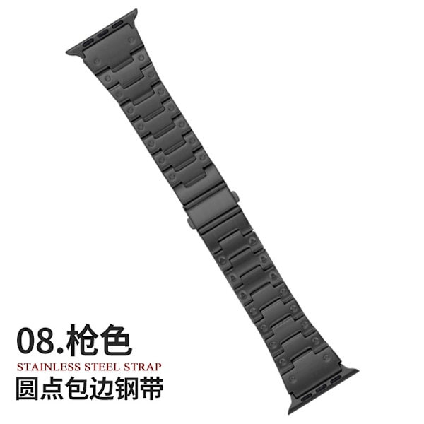 Klockarmband för Apple Watch iWatch för 42-44-45-49mm 08 pistolgrå