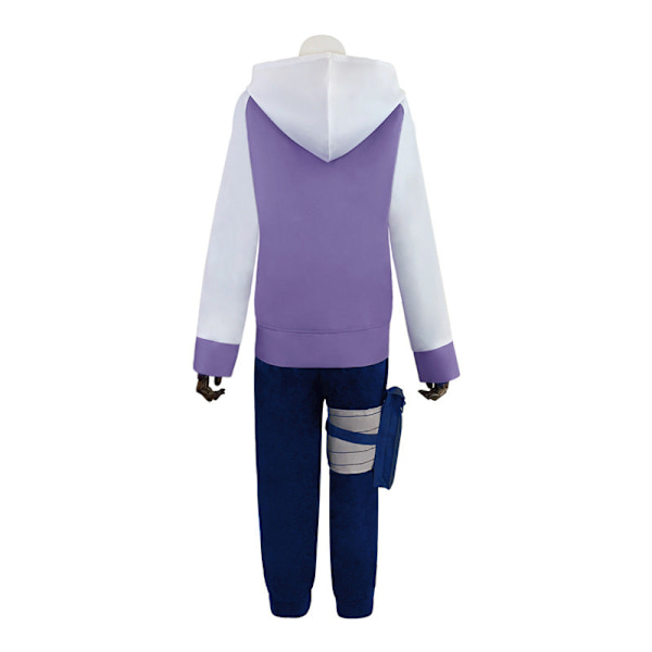 Ninja Hyuga Hinata Shippuden Generation Lila Jacka Byxor Cosplay Kostymer set and Headband M