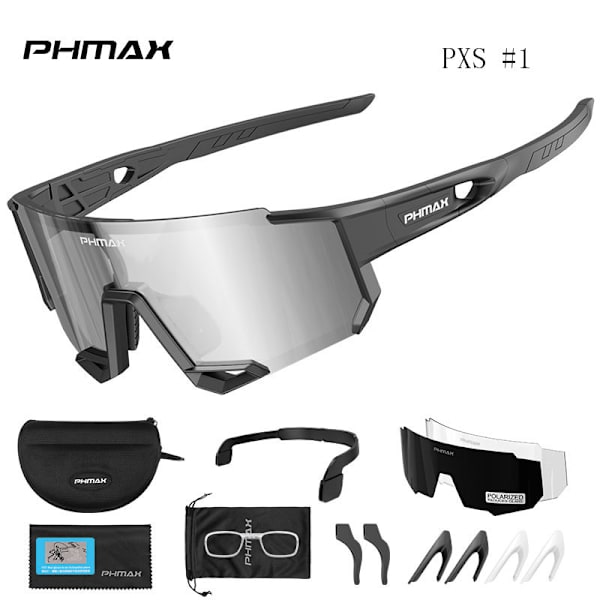 Urheilu Ulkoilulasit Pyöräilyyn 3 Linssillä Polarisoivat Lasit Aurinkolasit Yönäkölasit PXS#1(3 lenses) 17cm
