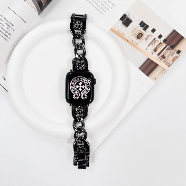 Urrem til Apple Watch iWatch 42/44/45/46/49mm Sort