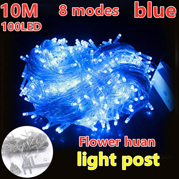 10M Fönstergardin LED-ljusslinga Istapp Fairy Bröllopsfest Juldekor Multicolor 3M