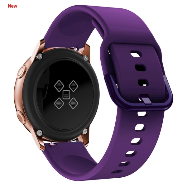 Silikonarmband för Samsung Galaxy Watch 3 41 mm 45 mm armband Smart sportrem för Samsung galaxy watch 4 42 mm watch dark purple Watch 4 classic 42mm