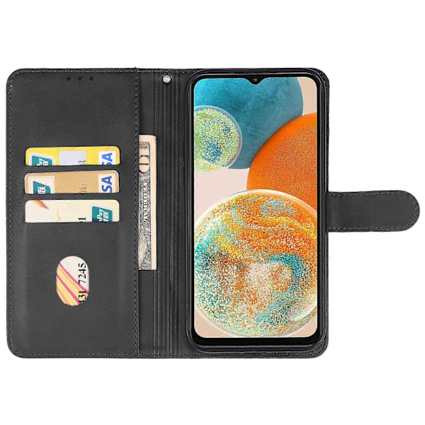 Läderfodral för Samsung Galaxy A23 5G Black