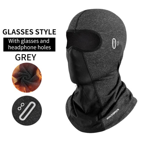 Balaclava Herrehue Vinter Dame Motorcykel Maske Varm Cykelhjelm Liner Huer Vindtæt Åndbar Vaskbar Udstyr Long Black