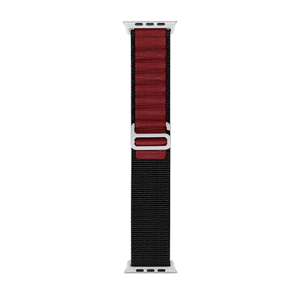 Klockarmband för Apple Watch iWatch 38/40/41/ S1042MM Svart vinröd