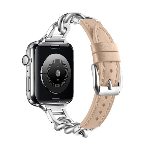 Klockarmband för Apple Watch iWatch storlek 42/44/45/49MM aprikos