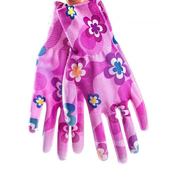 1/12 Par Arbetsskydd Städverktyg Trädgårdsstädning Blomsterträdgårdshandskar Halkfria Hushållshandskar Arbetshandskar red-1 pair