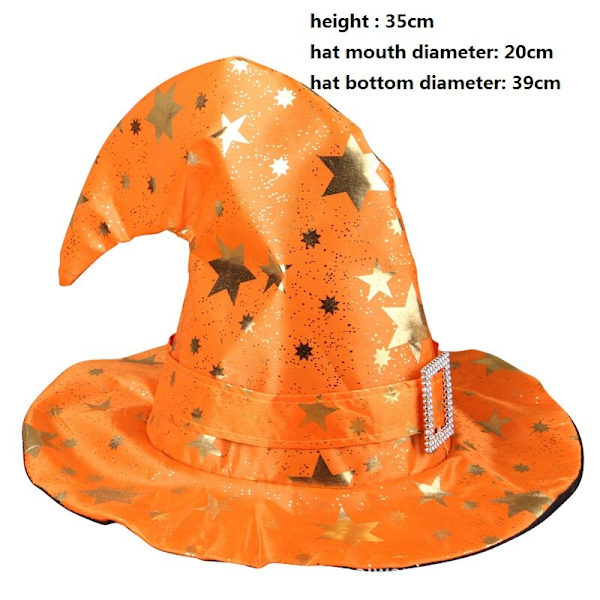 Voksen Børn Heksehatte Maskerade Bånd Troldmandshat Cosplay Halloween Kostume Fest Fødselsdag Karneval Hekse Tophatte 22