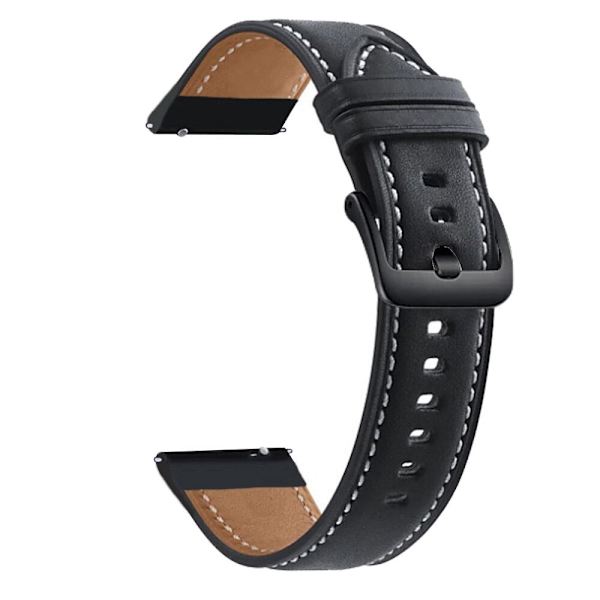 Til Samsung Galaxy Watch 3 45mm Rem Ægte Læderrem 22mm Urrem Armbånd Uremme Armbånd Til Galaxy Watch 46mm Yellow brown-Black 22mm