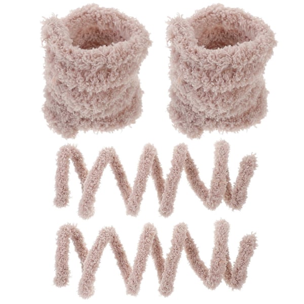 4 stk. DIY Snoede Pinde Materiale Chenille Stilke Snoede Fluffy DIY Pinde DIY Materialer