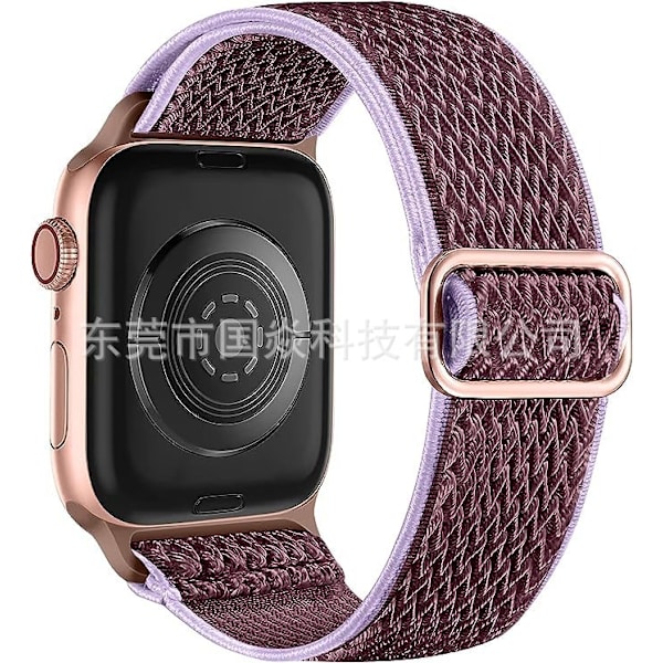 Klockarmband för Apple Watch iWatch 42/44/45 Rökig Lila