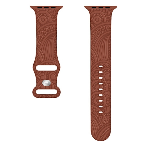 Klockarmband för Apple Watch iWatch 38/40/41mm Cashew Flower Caramel