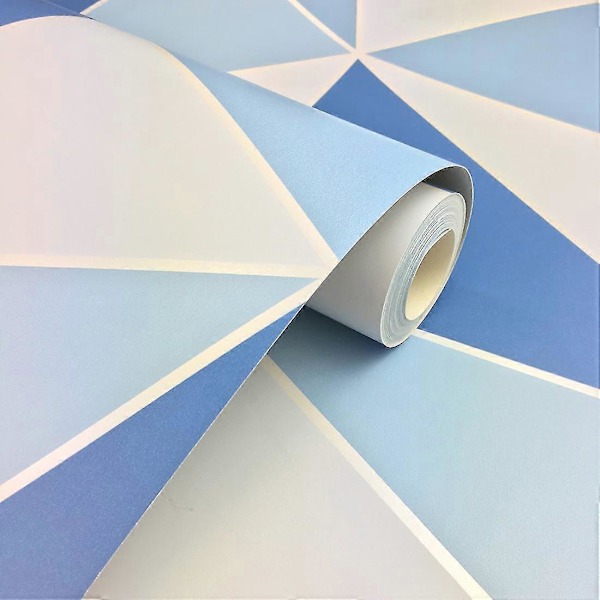 Apex Geometrisk Tapet Fine Decor Blå Blue