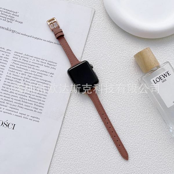 Kellon ranneke Apple Watch iWatch 38/40/41/ 10. sukupolvi 42mm vaaleanpunainen
