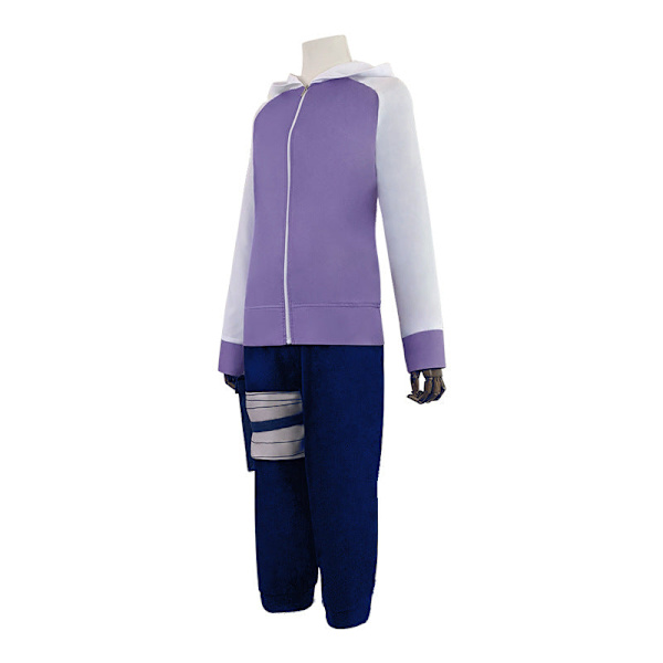 Ninja Hyuga Hinata Shippuden Generation Lila Jacka Byxor Cosplay Kostymer set and Headband M