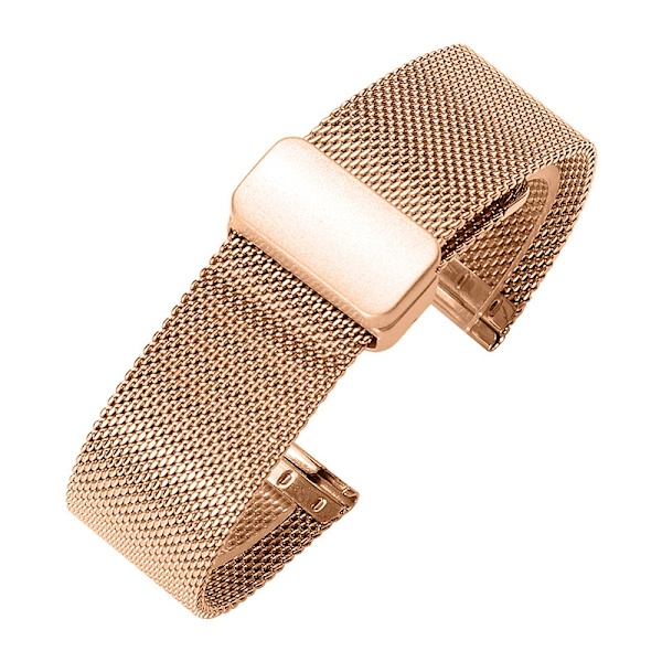 Kellon ranneke Apple Watch iWatch -kelloon, soveltuva liitäntä 42-44-45-49mm ruusukultainen magneettinen taittolukko