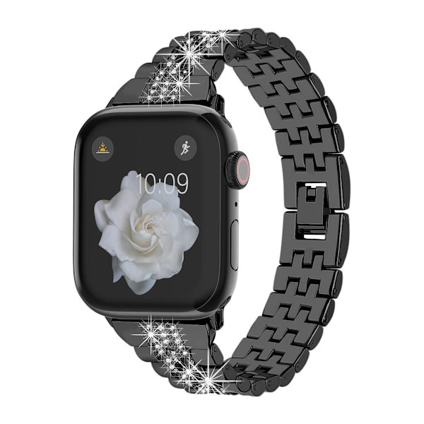 Klockarmband för Apple Watch iWatch 42/44/45/49mm Svart