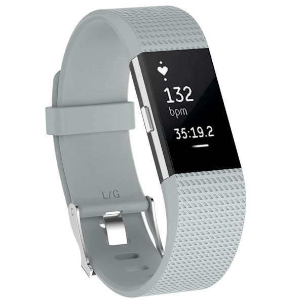 Armbånd Håndleddsrem Smart Klokkereim Myk Klokkereim Erstatning Smartklokkereim For Fitbit Charge 2 PURPLE L