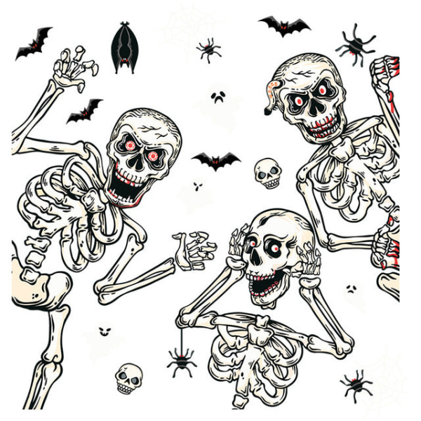Halloween-koristeet Kauhistuttavat veriset kädenjälkitarrat Halloween-ikkuna- ja seinätarrat lattiatarrat Halloween-juhlatarvikkeet style P