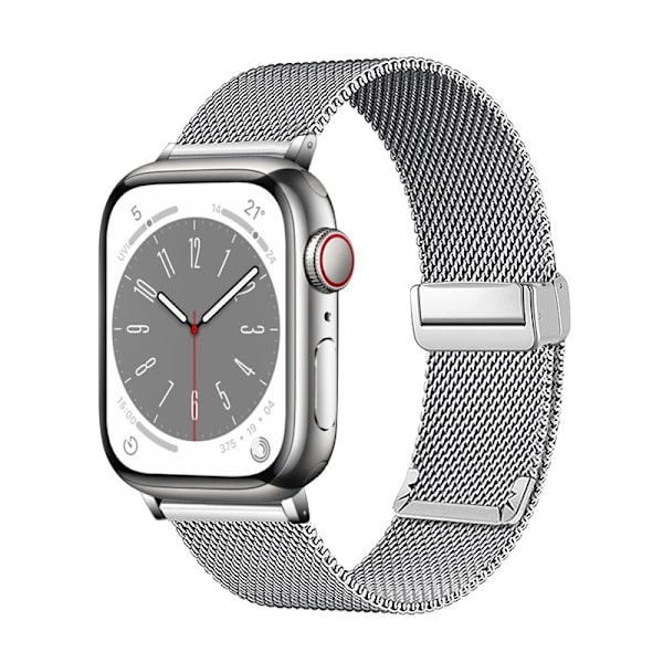 Klockarmband för Apple Watch iWatch 38/40/41/42MM förpackat med verktyg Silver