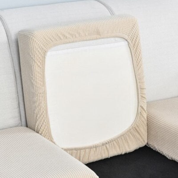 Enfärgad Tjock Elastisk Soffsittsdyna Skydd Barn Överdrag Sofföverdrag Tvättbart Avtagbart Sofföverdrag 1 st 14 XL