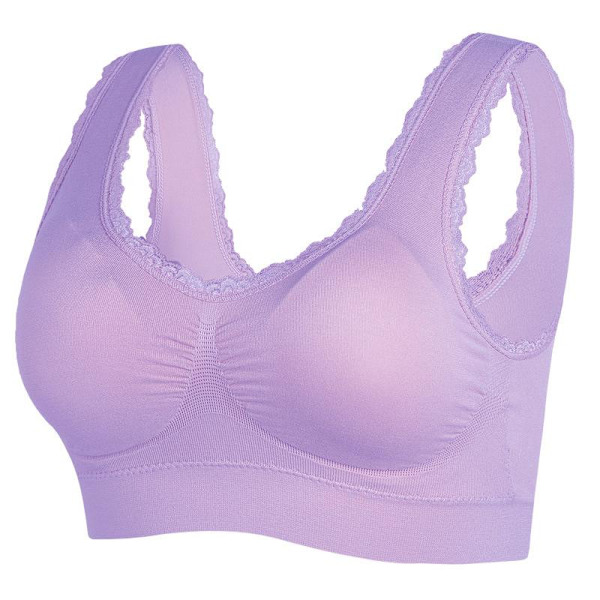 BH för medelålders och äldre, plus size, utan stålbygel, damväst, sport-BH Like the picture XL