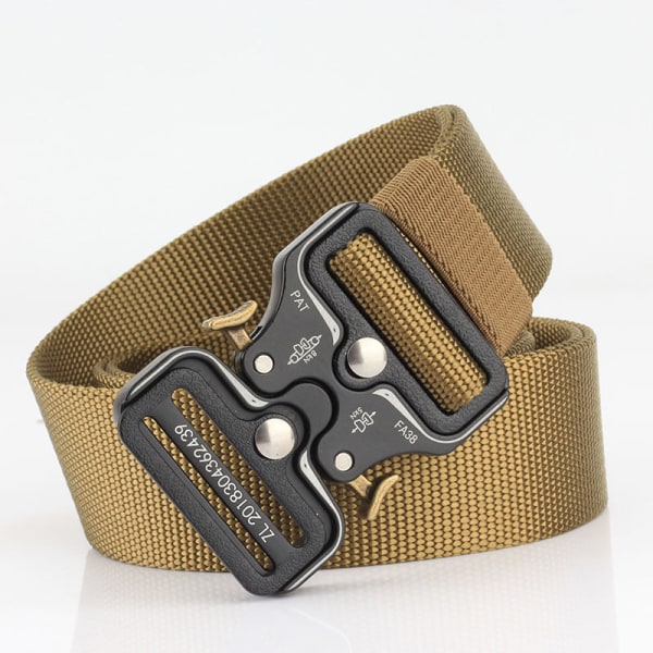 Nytt Quick Release Cobra Release Spänne Utomhus Casual Dual-Use Taktiskt bälte Army Green