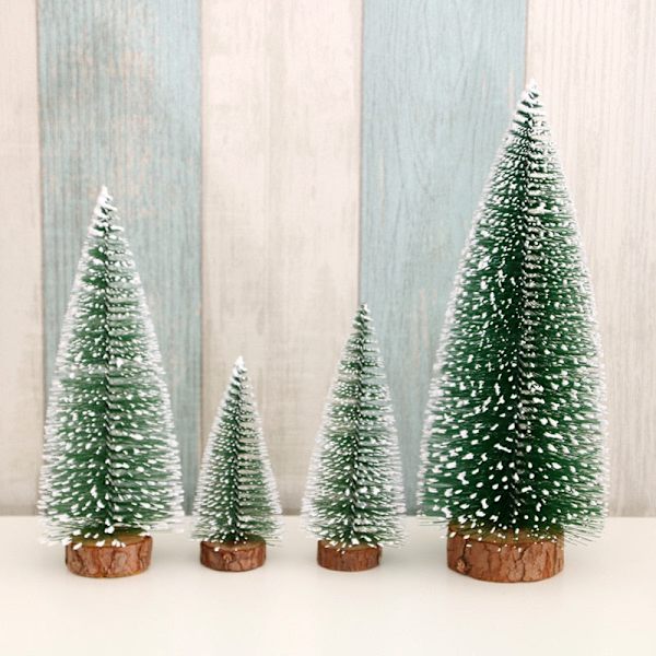 Mini juletre snøfnugg kunstig jul mini sedertre ornamenter festival bord miniatyr ornament hjem dekorasjon 25X10CM