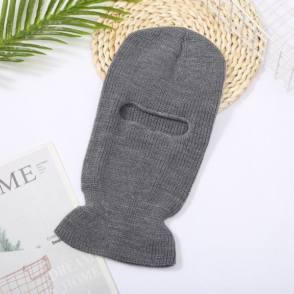 Unisex Kokokasvon peittävä 1-reikäinen hiihtomaski Balaclava Pipopipot Miehille Naisille Armeijan taktinen Cs Tuulenpitävä neulepipo Talviset lämpimät pipot Army green