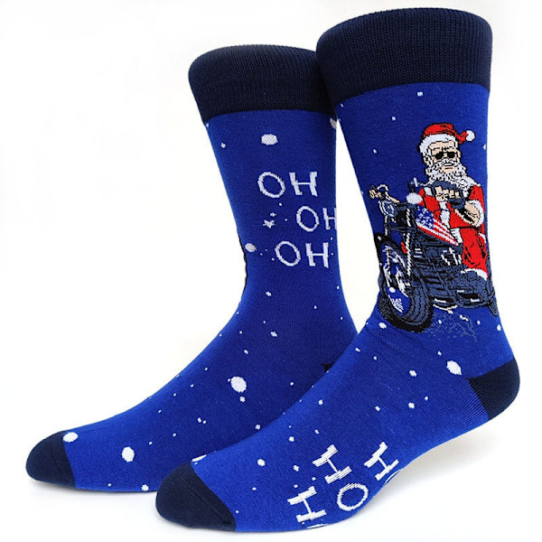 59 Stil Herr Julstrumpor Roliga Jul Tomte Gran Snöflinga Älg Snö Bomull Tub Besättning Glada Strumpor Herr Nyår Sokken 12 EU 38-45