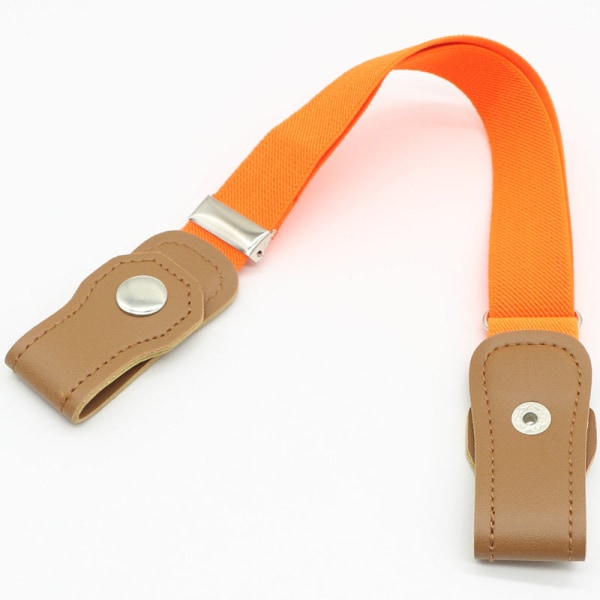 Barnbälte Elastiskt Bälte för Barn Pojkar och Flickor Elastiskt Byxbälte Barn Anti-Fall Byxbälte Tryckknapp Gray bottom 2 yellow strip